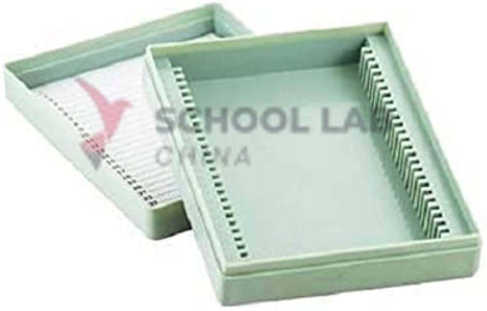Microscope Slide Storage Box - Plastic - 25 Slide Capacity